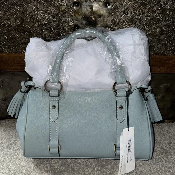 NWT Dooney & Bourke Sorrento Dusty Blue Satchel - Picture 2 of 14